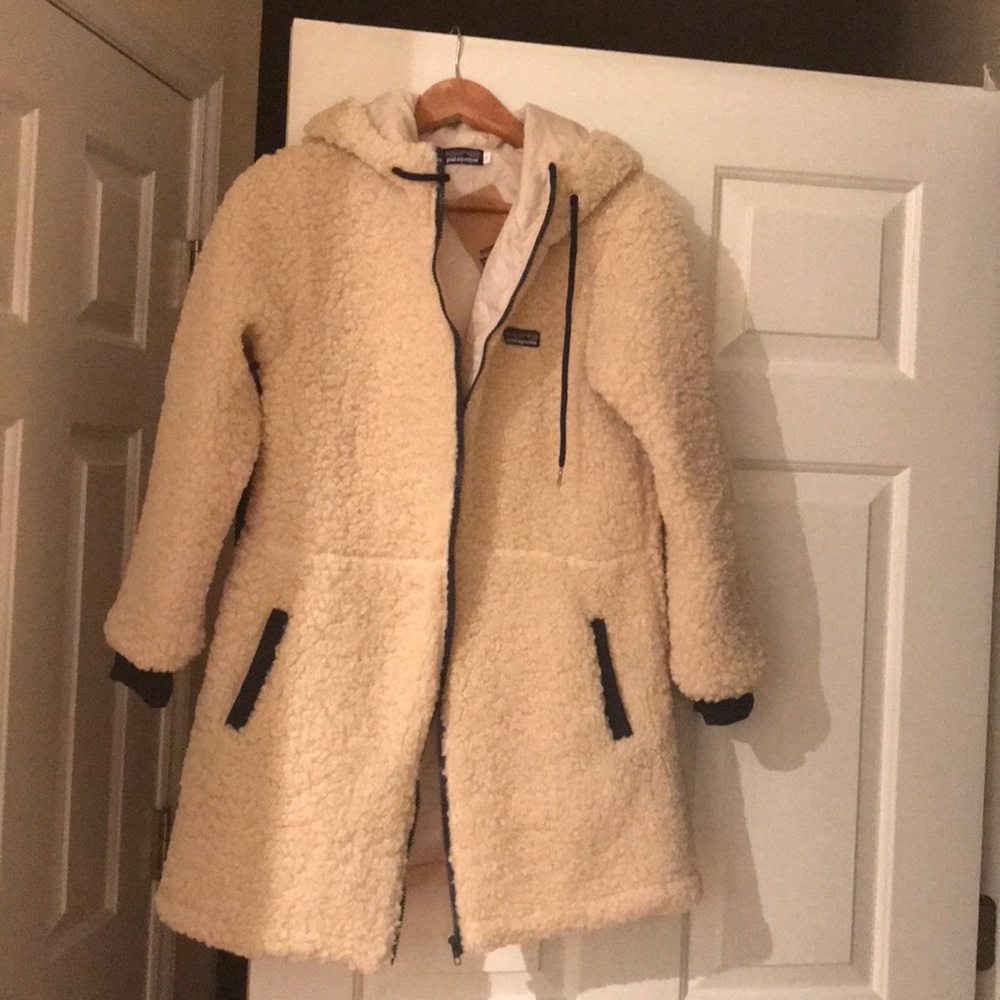 3/4 length fleece jacket